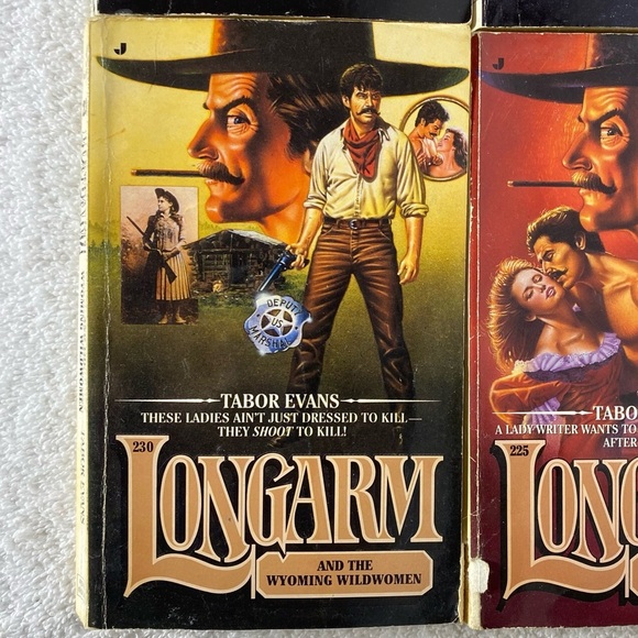 Vintage Longarm Action Western Romance Novel x4 - Picture 4 of 14